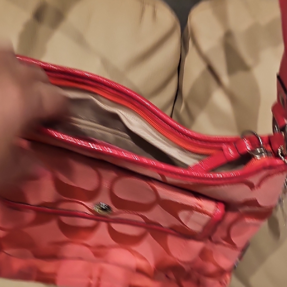 COACH Pink Floral Women Bag Really Fun! - Picture 6 of 13